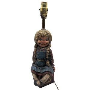 Vintage 1972 Dunning Alphabet Block Doll‎ Lamp – Tested & Working Rare Find